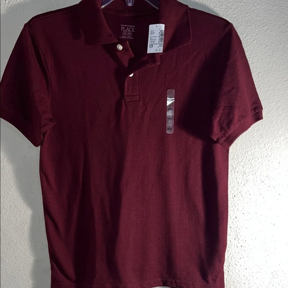 The Children's Place Deep Red Polo Shirt BRAND NEW